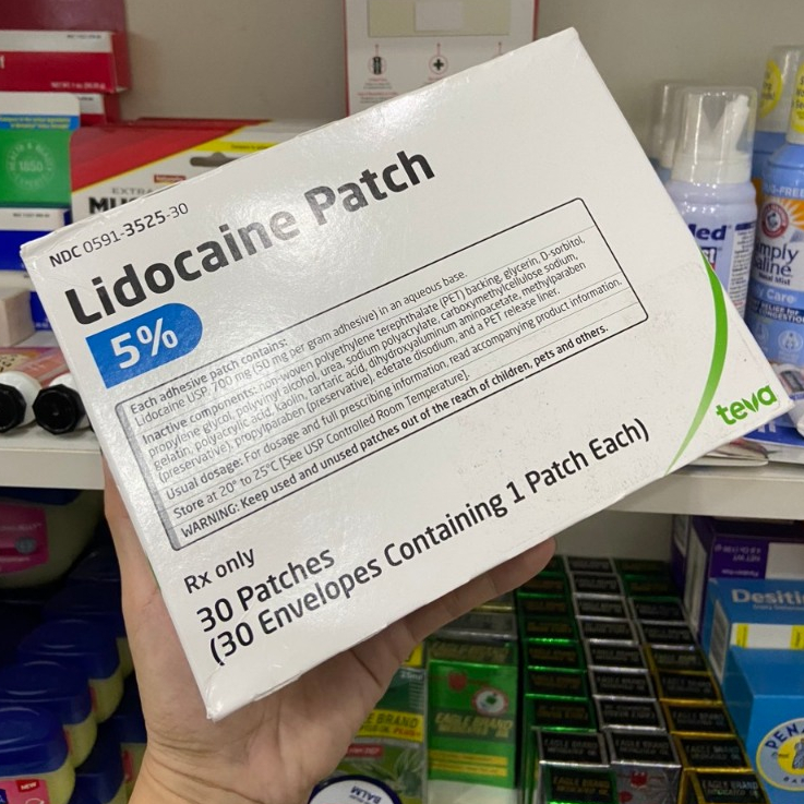 Cao dán giảm đau Rx Only LIDOCAINE 5% USA