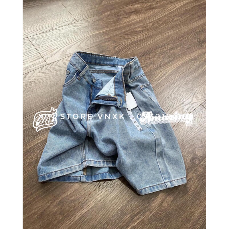 Quần ngố thêu gấu