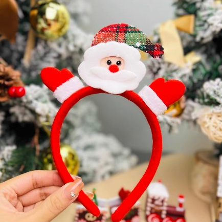 Bờm Giáng Sinh cài tóc , băng đô hình ông già noel , tuần lộc ,cây thông noel phụ kiện hóa trang Giáng Sinh