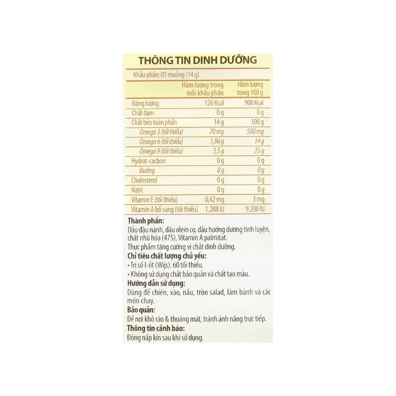 Dầu ăn meizan gold cao cấp chai 1lít