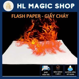 Giấy Cháy Ảo Thuật, Giấy Đốt Bánh Kem Sinh Nhật ,Phụ Kiện Biểu Diễn Sân Khấu, Flash Paper, Đốt Không Để Lại Khói Tro