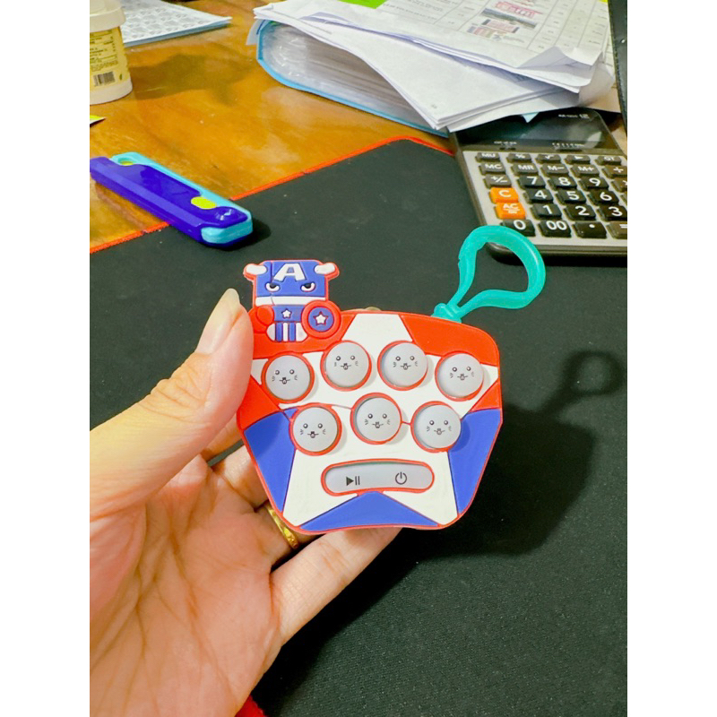 Bộ đồ chơi móc khoá pop it cho bé, móc khoá điện tử có âm thanh