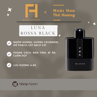 Nước hoa nam luna rossa black chiết 10ml, 20ml - nước hoa thế hoàng