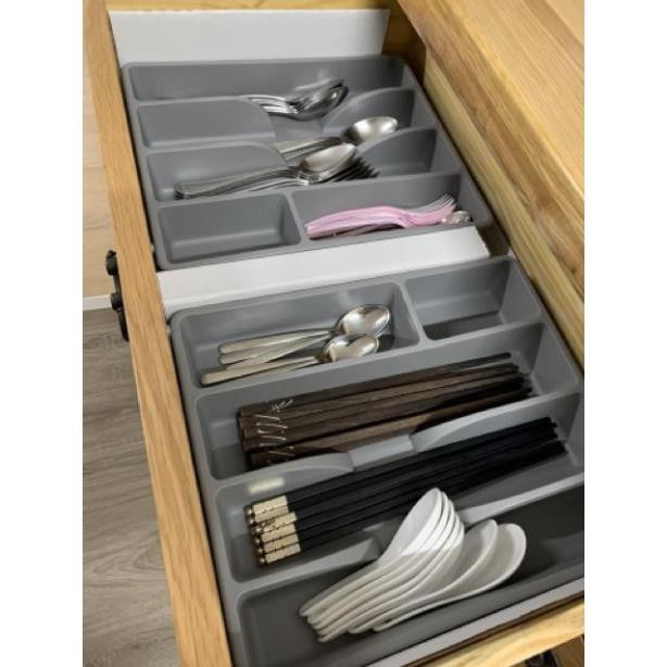 Khay chia thìa dĩa xám nhỏ IKEA SMACKER