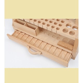 Khay gỗ cắm tools - dụng cụ làm đồ da handmade