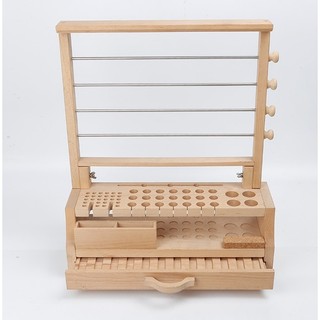 Khay gỗ cắm tools - dụng cụ làm đồ da handmade