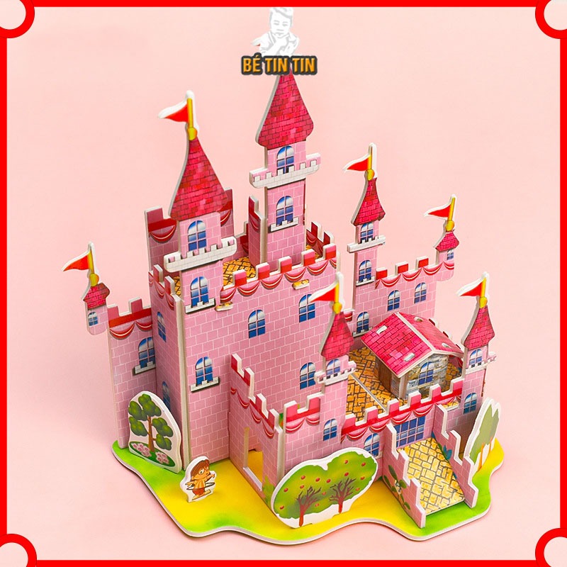 Đồ Chơi Xếp Hình Cho Bé, Xếp Hình 3d Xốp Trang Trí Mô Hình Xe Tăng, Máy Bay, Lâu Đài Phù Hợp làm Quà Tặng