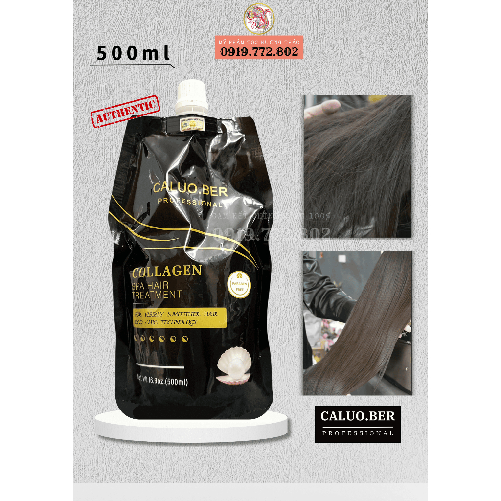 DẦU HẤP Ủ TÓC .BER SPA HAIR TREATMENT COLLAGEN SIÊU MƯỢT-THƠM LÂU-GIỮ NẾP (100ml/500ml)