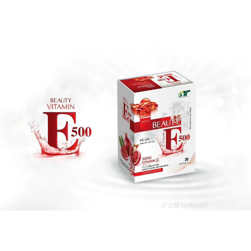 VITAMIN E ĐỎ BEAUTY 500 chống lão hoá, đẹp da