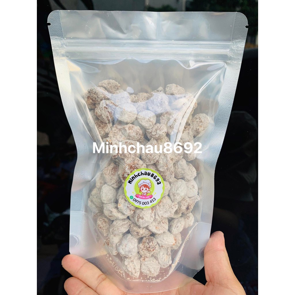 Ô mai mơ xí muội, ô mai mơ mặn ngọt - túi zip 500 gram
