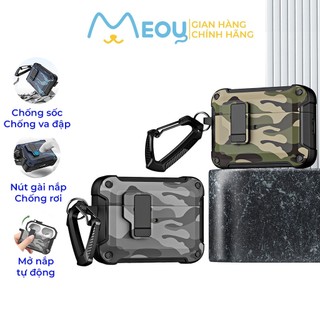 Case airpod 3 Vân Carbon dành cho Airpods 1/2/3/Pro, Case airpod pro chống sock, ốp bảo vệ tai nghe - Mèo Ú