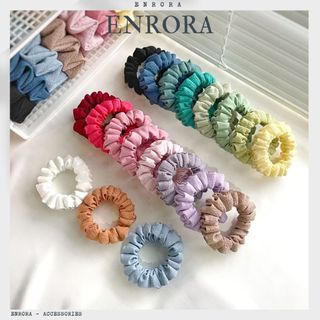 Scrunchies enrora cột tóc vải mini nhiều màu sắc