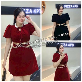 Đầm Nhung Hở Eo Big Size (55kg đến 100kg) MS.015.010