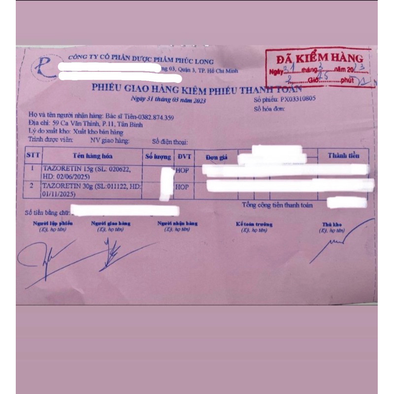 Bs Tiên- Chính hãng. Dưỡng màu xanh TA ZO
