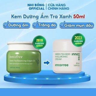 Kem Dưỡng Ẩm Cấp Nước Chiết Xuất Từ Lá Trà Xanh Innisfree Green Tea Cream Ex Hàn Quốc 50ml Giúp Da Mềm Mịn Tự Nhiên