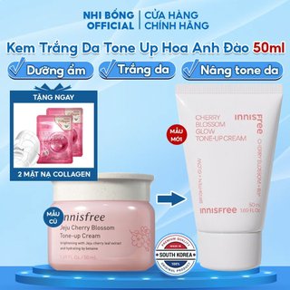 Kem Trắng Da Dưỡng Ẩm Nâng Tone Chiết Xuất Từ Hoa Anh Đào Đảo Jeju Innisfree Cherry Blossom Tone Up Cream Hàn Quốc 50ml