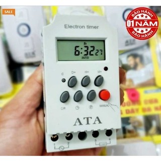 Công tắc hẹn giờ điện tử ATA AT-17C,CHính hãng BH12 tháng, chuông reo nhà xưởng ,trường học,máy bơm...