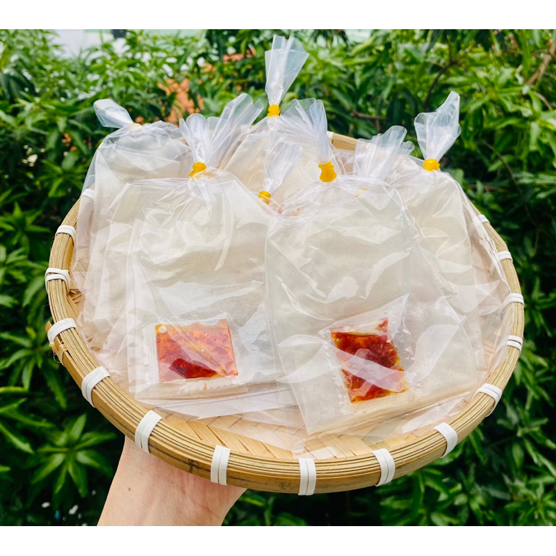 Combo 10 bịch bánh tráng phơi sương muối béo mini