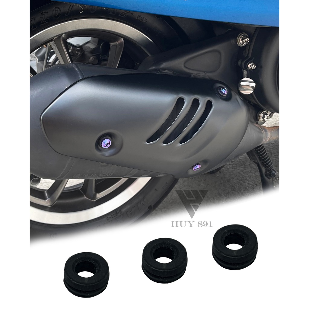 Bộ ba miếng cao su ốp pô xe Vespa Sprint Primavera LX S GTS Liberty