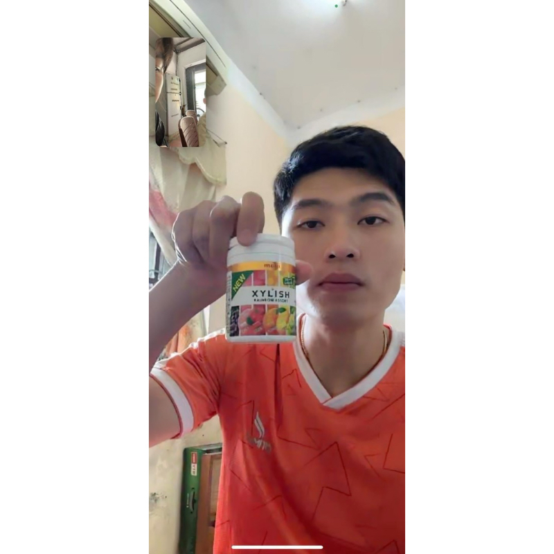 Kẹo Xylitol Meiji Nhật Bản vị hoa quả hộp 117g