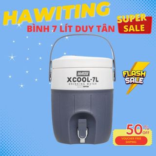 Bình đá giữ nhiệt 7l xcool nhựa duy tân chính hãng - bình đá giữ nhiệt nóng lạnh có vòi nhiều màu