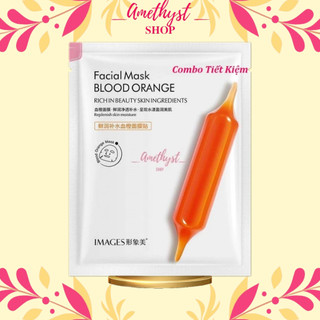 COMBO 20 Miếng Mặt Nạ Ống Cam Dưỡng Da Trắng Hồng Images Facial Mask Blood Orange