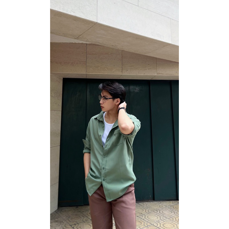 Áo sơ mi dài tay Robus chất cotton Ý dày dặn Windy Shirt