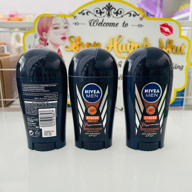 Sáp lăn nách - Lăn khư mùi NIVEA nữ & nam Đức 40ml