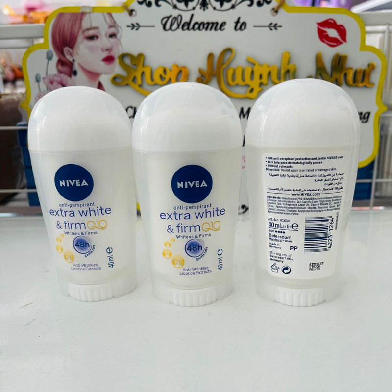 Sáp lăn nách - Lăn khư mùi NIVEA nữ & nam Đức 40ml