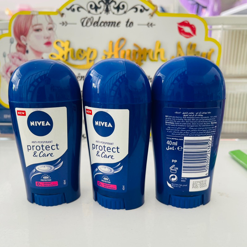 Sáp lăn nách - Lăn khư mùi NIVEA nữ & nam Đức 40ml