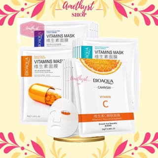 COMBO 20 Miếng Mặt Nạ Bioaqua Vitamins Mask Soft And Moisturizing Skin - Cấp Ẩm Chống Nhăn Se Khít Lỗ Chân Lông