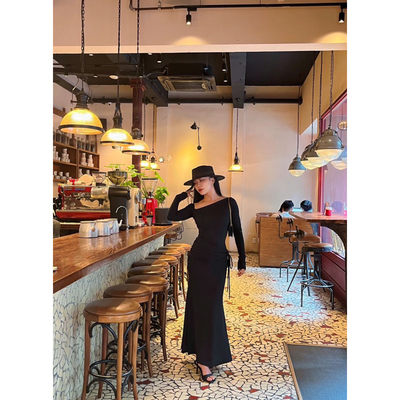 | Chang Tròn | 𝐌𝐚𝐲𝐝𝐢 𝐃𝐫𝐞𝐬𝐬 - Đầm Body lệch vai chuẩn form Bigsize