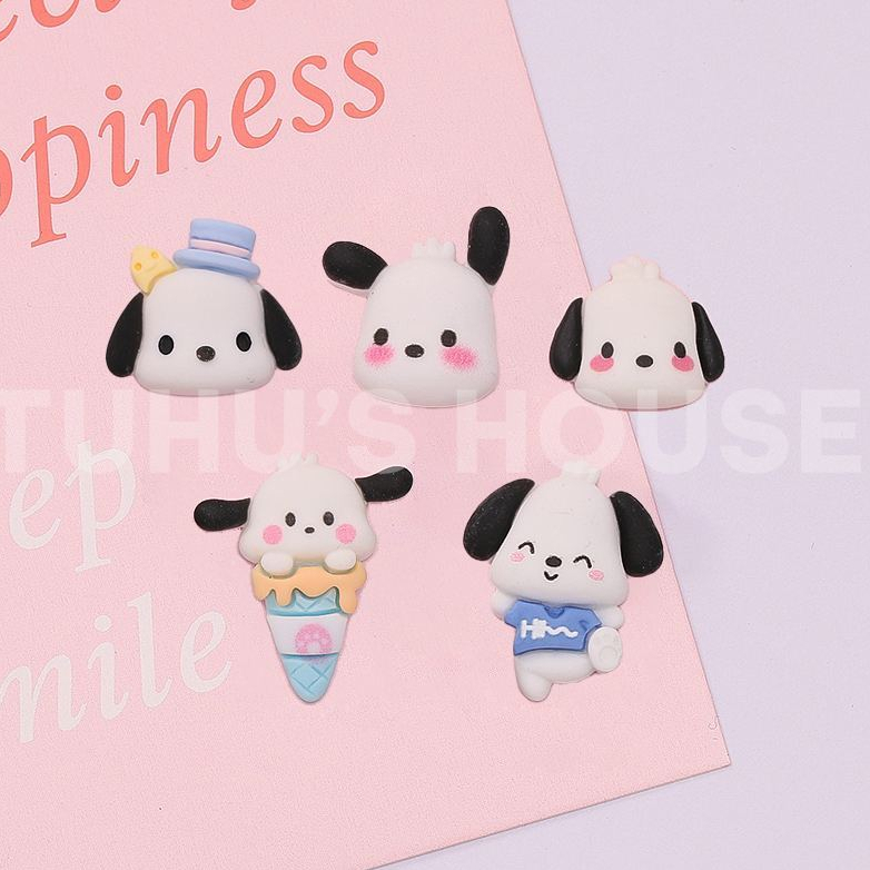Sticker 3D Pochacco decor bình ly giữ nhiệt, miếng dán hoạt hình trang trí cốc nước dễ thương - HUNONA