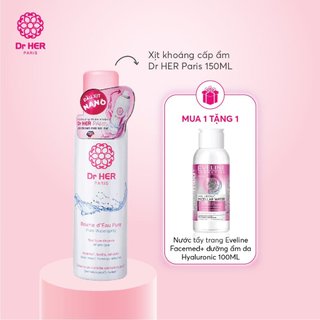 Xịt khoáng cấp ẩm làm dịu da dr her 150ml - paris pháp