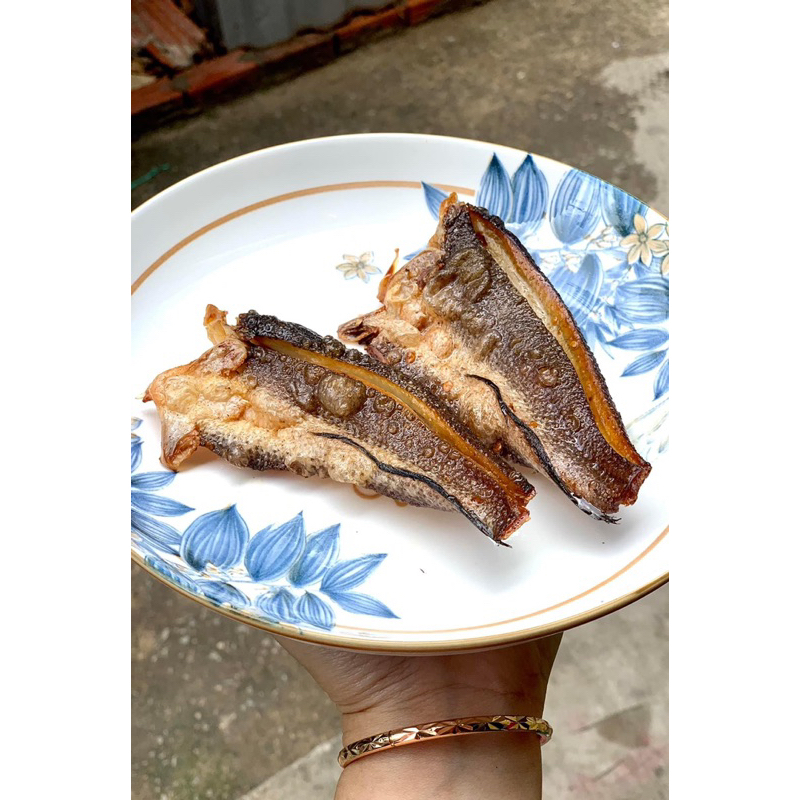 500gram khô cá lóc cửng nguyên con phơi 4 nắng
