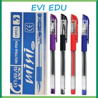 Hộp 12 cây bút gel nước mini Cenvava / Bút gel mini viết êm trơn ngòi 0.5mm có ruột thay thế
