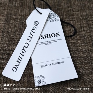 Tag cắp fashion - tag / mác quần áo thời trang