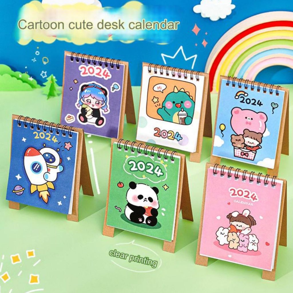 Lịch mini 2024 dễ thương hoạt hình