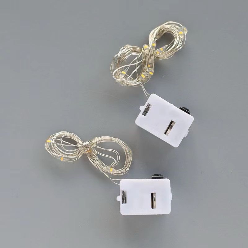 Dây đèn led 1m,2m trang trí sẵn pin