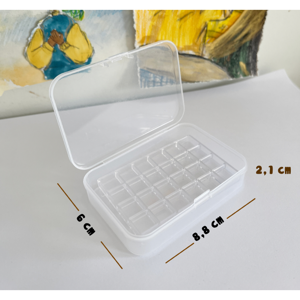 Hôp Pocket chiết màu - hộp nhựa nhỏ pan chiết màu 1ml
