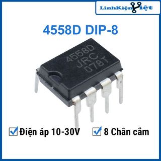 Linh kiện 4558D chân cắm DIP8