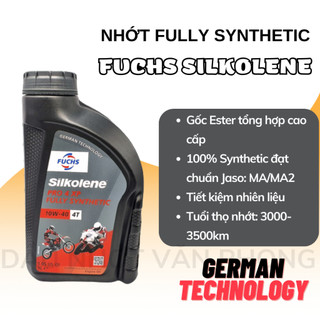 Nhớt Fuchs Silkolene Pro 4T 10W40 gốc ester 0.8 Lit - 1.4 Lit