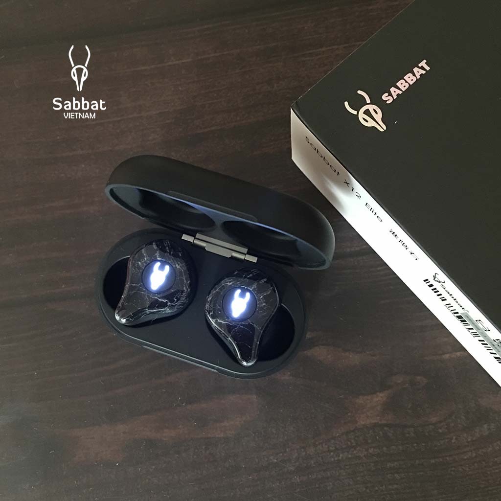 Tai nghe bluetooth Sabbat X12 ultra vân đá Marble series