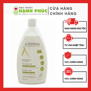 Sữa tắm giảm mụn lưng Aderma của Pháp 500ml dành cho da thường