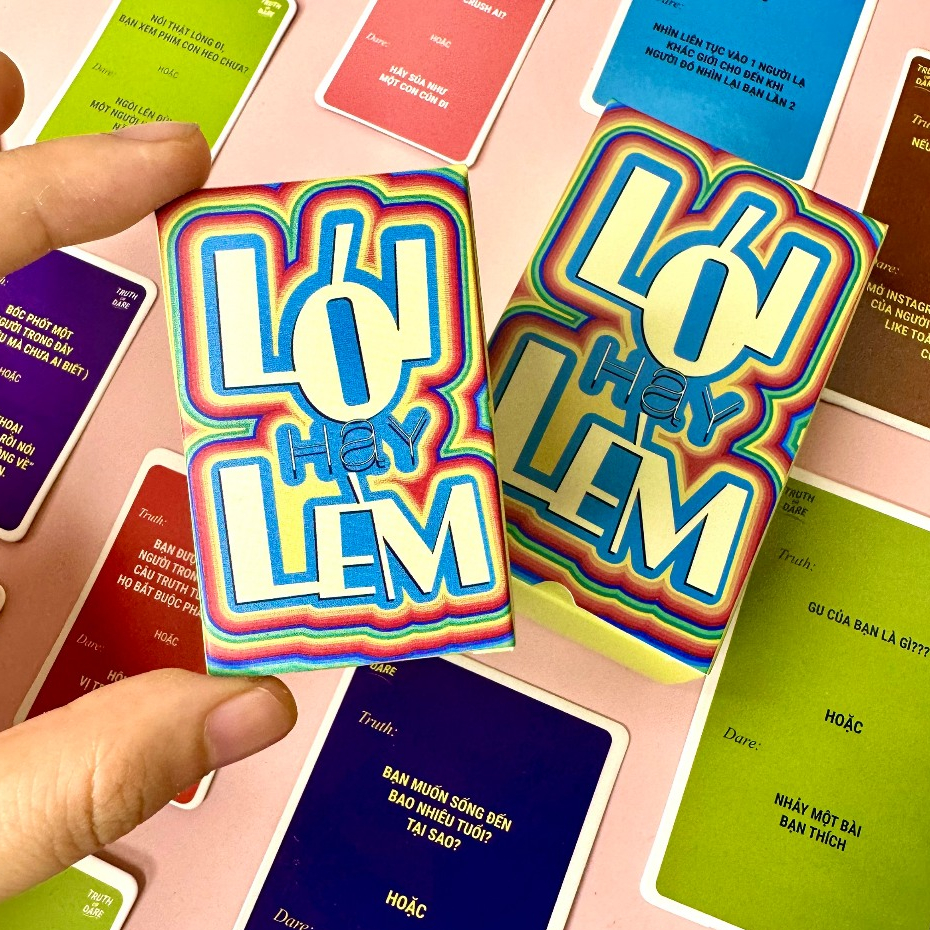 Bộ bài Lói Hay Lèm Mini Truth or Dare Việt Hóa drinking game thử thách hay sự thật gắn kết tình bạn