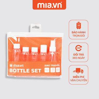 Bộ chiết mỹ phẩm du lịch tiện dụng nhỏ gọn MIA 5in1 Travel Bottle Set S Orange