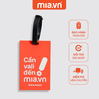 [GIFT] Thẻ treo hành lý mia Luggage tag S Orange nhỏ gọn dễ thương chống thất lạc tiện dụng