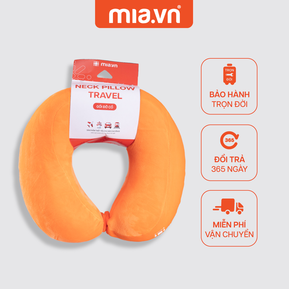 [GIFT] Gối cổ du lịch MIA Neck Pillow Travel S Orange