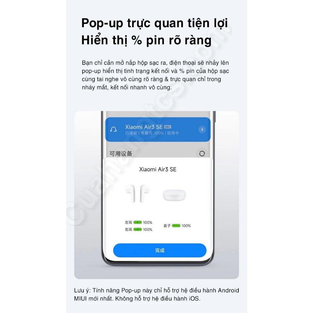 Tai nghe TWS 5.3 XM Air 3 SE M2301E1