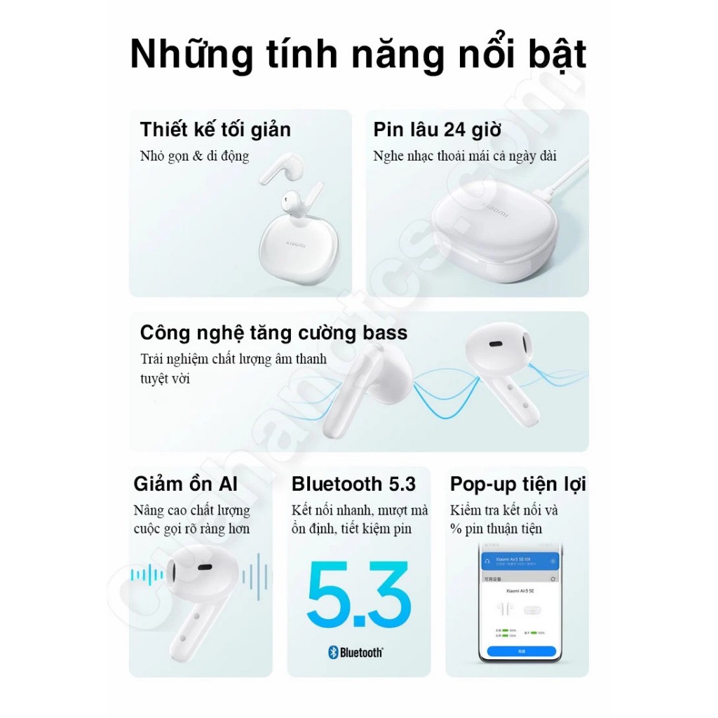 Tai nghe TWS 5.3 XM Air 3 SE M2301E1